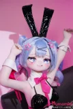 MW Girl（魔物姫）85cm 初音兔子洞 COS 二次元バニー風ミニラブドール ソフトビニール製頭部&シリコン製ボディ 肌色＆眼球色＆メイク＆ウィッグは宣材画像と同じ 宣伝画像と同じ制服も付属