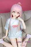 Aotume Doll ラブドール アニメドール 135cm AAカップ 细身タイプ #129 掲載画像はTPE材質 可愛い女の子 ピンク髪