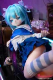 MW Girl(魔物姫) 星乃ヘッド 85cm 7kg  アニメ風ラブドール ブルーセーラー服ドール 宣材写真通のはシリコン製ボディ