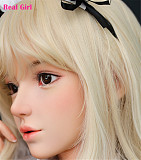 R80ヘッド 軟質シリコン製 可愛い 女性ヘッド ラブドールの頭 Real Girl 頭部単品 ヘッド単体 M16ボルト採用 140-155CM身長適用 職人メイク 塗装済み 口開閉機能付き リアルな口腔構造無料