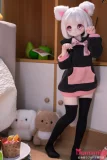 MOZU DOLL 65cm 小喵 ソフトビニール製頭部 シリコン製ボディ 肌色＆眼球色＆メイク＆ウィッグは宣材写真と同じ  3kg ミニフィギュア  猫のようにかわいい