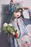 Elsa Babe 140cm M  AHR026 桃井望Momoi Nozomi 猫耳風アニメ顔ラブドール メイド風フリル衣装フルシリコン製  カスタマイズ可