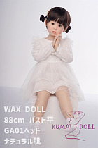 シリコン製頭部+TPEボディ ラブドール WAXDOLL 88cm バスト平 #GA01ヘッド