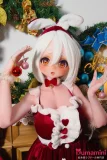 Elsa Babe 140cm M RAD056 雪村铃鹿ヘッド 二次元 アニメドール 白髪バニー風 クリスマスコスチュームラブドール 宣材写真は140cm-M ボディー選択可能