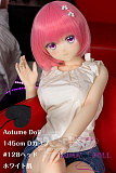 Aotume Doll フルシリコン製リアルドール アニメドール 145cm Dカップ #128ヘッド 美少女ダッチワイフ ピンク髪