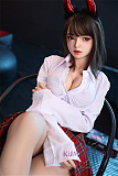 フルシリコン製ラブドール JYDOLL 163cm Fカップ 洛水 ヘッド 身体リアルメイク無料付き 等身大ドール JK制服