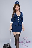 Minidoll 75cm スチュワーデス 小型ラブドール シリコン材質 ミニドール 4.6kg 塗装済みフィギュア セックス可能 ボディ選択可能 Cospaly衣装+スタンド 選択可能