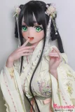 Elsa Babe 140cm M AHR021 梦乃绫野Yumeno Ayanoヘッド 和風フリル着物×黒髪美少女ラブドール 宣材写真は140cm-M ボディー選択可能