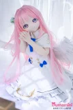 MW Girl(魔物姫) 艾莉亚 ヘッド 85cm 天使系ピンク髪のラブドール 宣材写真はシリコン製ボディ 宣材写真と同じ制服も付属