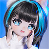 MW Girl(魔物姫) 呆喵 85cm バースト 二次元アニメラブドール 大きな瞳 可愛い幼顔 宣材写真はシリコン製ボディ 85cm バースト小 宣材写真と同じ制服も付属