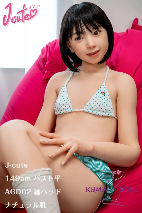 J-cute 149cm バスト平 AGD02 紬ヘッド フルシリコン製ラブドール 純真な美少女