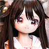 MW Girl(魔物姫) 呆呆喵ヘッド 70cm 猫耳少女フィギュア ラブドール 宣材写真はシリコン製ボディ 宣材写真と同じ制服も付属