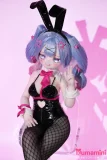 MW Girl（魔物姫）85cm 初音兔子洞 COS 二次元バニー風ミニラブドール ソフトビニール製頭部&シリコン製ボディ 肌色＆眼球色＆メイク＆ウィッグは宣材画像と同じ 宣伝画像と同じ制服も付属