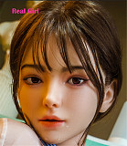 Real Girl D7ヘッド 軟質シリコン製 可愛い 女性ヘッド ラブドールの頭 頭部単品 ヘッド単体 M16ボルト採用 140-170CM身長適用 職人メイク 塗装済み 口開閉機能付き リアルな口腔構造