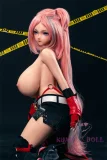 Sino Doll 戦闘機 143cm Kカップ 爆乳 S52 凛青(Linqing)ヘッド 掲載画像はリアルメイク付き 顔は蝋人形メイク付き フルシリコン製  スポーティーダッチワイフ
