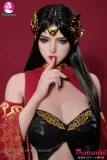 Minouva Doll 75cm 新作 米杜莎 ヘッド ミニドール 漆黒ロングヘア＆紅装コスチューム フィギュア版/ラブドール版ボディ選択可能