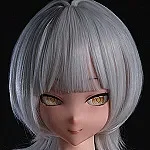 【1.31迄セール！ 足指関節＋ゼリーお尻無料付属】BCDOLL アニメ風銀髪ダッチワイフ 卢米娜ヘッド 【OSシリーズ】101cm バスト大 シリコン製 小型で収納しやい 使いやすい