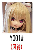 アニメドール ソフトビニール製ヘッド+TPE製ボディ WM Dolls 140cm Bカップ Y011ヘッド 金髪