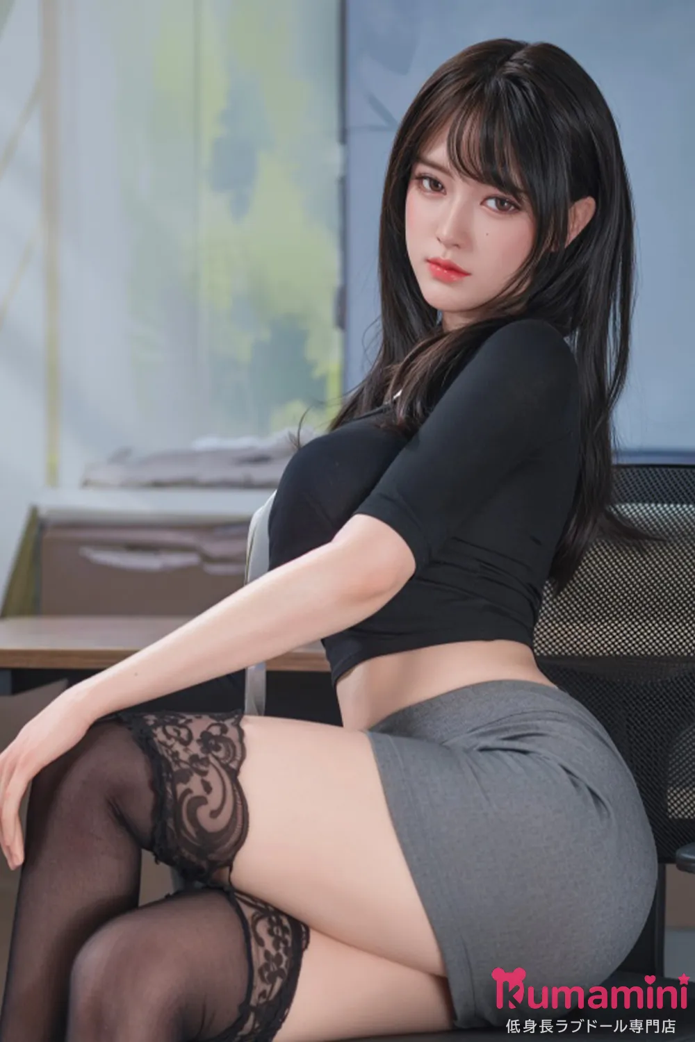 HSDOLL 142cm 秘書 M3 フルシリコン製ダッチワイフ  セックス可能 宣伝画像と同じ衣装付き