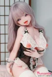 Elsa Babe 蝶野未梦 RAD041ヘッド アニメ風ラブドール 紫ロングヘア ビッグアイ 八重歯フェイスの萌え系美少女ドール 140cm-M ボディー素材選択可能