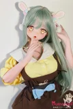 Elsa Babe 140cm M  AHR025 桃井光代Momoi Mitsuyo 二次元 ミントグリーン髪×うさ耳 可愛い系アニメラブドール フルシリコン製  カスタマイズ可