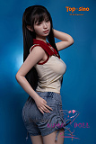 【RRS+版】TOPSINO TYPEグラビアミニ子 T1230 T31B 米環（ミカン）（Mihuan）ヘッド取り外しタイプ フルシリコン製ラブドール 元気系チアスタイル娘 掲載写真のヘッドは植毛仕様
