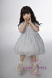 シリコン製頭部+TPEボディ ラブドール AXB Doll 新型110cm バスト平 GB04ヘッド 掲載画像のボディはリアルメイク付き