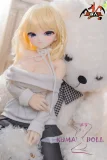MOZU DOLL  85cm 巨乳  亚美（Ami） 6kg ソフトビニール製頭部 TPE製ボディ 肌色＆眼球色＆メイク＆ウィッグ＆衣装は宣材写真と同じ 軽量化で収納しやい フィギュア 金髪ロリ風ドール