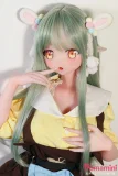 Elsa Babe 140cm M  AHR025 桃井光代Momoi Mitsuyo 二次元 ミントグリーン髪×うさ耳 可愛い系アニメラブドール フルシリコン製  カスタマイズ可
