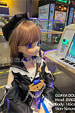 GUAVADOLL アニメドール ソフトビニール製ヘッド+TPE製ボディ 145cm Aカップ DM02 ヘッド ブラックタワーcos
