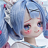 MW Girl(魔物姫)  85cm 玲音 バースト中 二次元アニメラブドール 猫耳ホワイトヘア 天使風ランジェリー 宣材写真はシリコン製ボディ