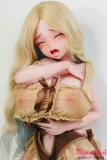 Elsa Babe 130cm-L RAD036 幸村可菜Yukimura Kana 二次元 アニメラブドール 金髪美少女 ブラウンリボン巨乳ベビードール カスタマイズ可 宣伝画像はピンク肌