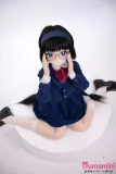 XYGO 142cm バスト小 苏知知ヘッド 二次元美少女スタイルドール 三つ編みロングヘア・制服風コスチューム ソフトビニールヘッド+TPEボディ