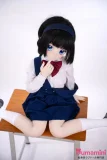 XYGO 142cm バスト小 苏知知ヘッド 二次元美少女スタイルドール 三つ編みロングヘア・制服風コスチューム ソフトビニールヘッド+TPEボディ