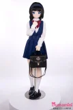 XYGO 142cm バスト小 苏知知ヘッド 二次元美少女スタイルドール 三つ編みロングヘア・制服風コスチューム ソフトビニールヘッド+TPEボディ