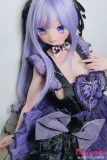 Elsa Babe 140cm-M  AHR030 小岛千鹤Kojima Chituruヘッド 二次元 アニメドール 二次元美少女ドール ゴシックパープルドレス アニメ顔ラブドール ロングラベンダーヘア・ハート装飾 フルシリコン製  カスタマイズ可