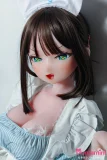 Elsa Babe 144cm  二次元 アニメ美少女ドール  アニメ調リアルドール ナース風ブルーストライプ衣装の美少女ドール アニメ顔ラブドール