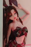 Elsa Babe 144cm AHR008 岩田光希Iwata Mitsuki 二次元 アニメドール  アニメ調リアルドール チェックリボンバニースタイルの美少女ドール アニメ顔ラブドール
