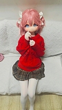 XYGO 141cm Cカップ R05小福ヘッド ピンクショートヘア×ブルーアイ アニメフェイス美少女ラブドール 宣伝写真はシリコンヘッド＋TPEボディ