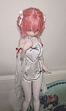 XYGO 141cm Cカップ R05小福ヘッド ピンクショートヘア×ブルーアイ アニメフェイス美少女ラブドール 宣伝写真はシリコンヘッド＋TPEボディ