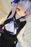 XYGO 141cm Cカップ R04薇薇安 二次元アニメ風 赤い瞳の少女ドール 可愛い紫髪ロングヘアラブドール 宣伝写真はシリコンヘッド＋TPEボディ