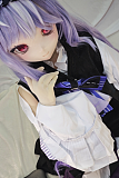 XYGO 141cm Cカップ R04薇薇安 二次元アニメ風 赤い瞳の少女ドール 可愛い紫髪ロングヘアラブドール 宣伝写真はシリコンヘッド＋TPEボディ