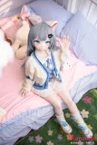 XYGO 141cm Cカップ R04 柑城猫猫 灰髪猫耳 二次元風美少女ダッチワイフ 抱きぬいぐるみスタイル 宣伝写真はシリコンヘッド＋TPEボディ カスタマイズ可能