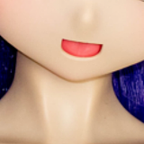 GUAVADOLL アニメドール ソフトビニール製ヘッド+TPE製ボディ 137cm Aカップ 笑顔 美少女 銀髪アニメラブドール 黒ドレス