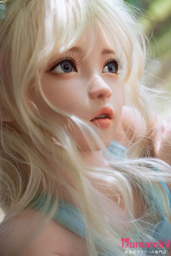 【10%OFF 4/5日迄】Cosdoll 146cm AAカップ フルシリコン製 清灵 妖精風 金髪スタイル リアルラブドール 小柄等身大ドール