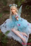 【10%OFF 4/5日迄】Cosdoll 146cm AAカップ フルシリコン製 清灵 妖精風 金髪スタイル リアルラブドール 小柄等身大ドール