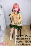GUAVADOLL アニメドール ソフトビニール製ヘッド+TPE製ボディ 145cm Bカップ DM08 リアルドール ナチュラルドール 文学系美少女