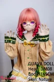 GUAVADOLL アニメドール ソフトビニール製ヘッド+TPE製ボディ 145cm Bカップ DM08 リアルドール ナチュラルドール 文学系美少女