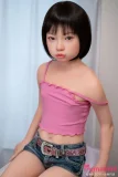 J-cute 128cm  AGB35 楓ヘッド フルシリコン製ダッチワイフ ピンクの可愛い衣装 ショートヘア ナチュラル 可愛い美少女ドール