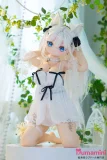 MW Girl(魔物姫)  115cm 凛 アニメ系 白髪 猫耳 シースルードレス衣装 二次元系ダッチワイフ 宣伝画像はシリコンボディ バスト大